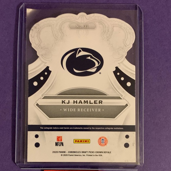 KJ Hamler #33 2020 Panini Chronicles Draft Picks Crown Royale - Picture 2 of 2